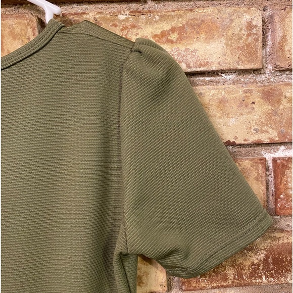 LuLaRoe Asymmetrical zip up dress with puffy sleeves size XS - Picture 3 of 8